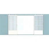 Skleněné kovové dveře do stodoly